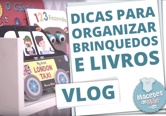 organizar brinquedos e livros