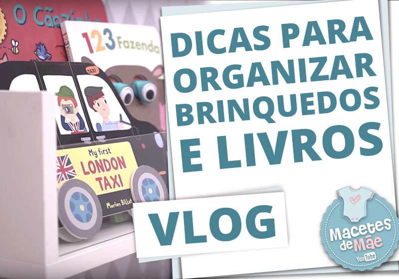 organizar brinquedos e livros