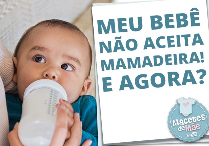 bebê pegar a mamadeira